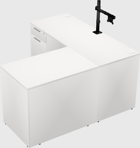 L-shaped office desk
