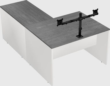 L-shaped office desk