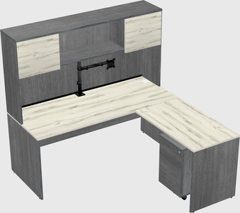 L-shaped office desk