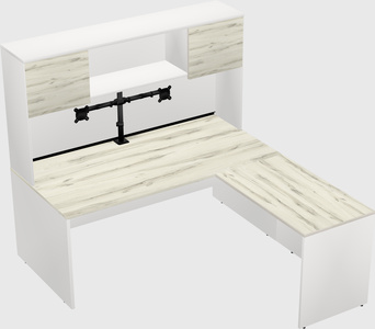 L-shaped office desk