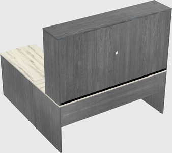 L-shaped office desk