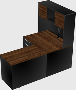 L-shaped office desk