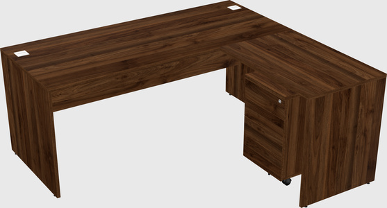 L-shaped office desk