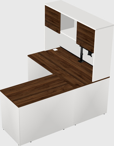L-shaped office desk