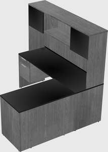 L-shaped office desk