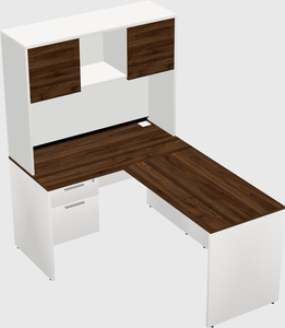 L-shaped office desk