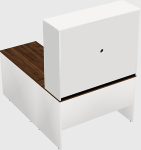 L-shaped office desk