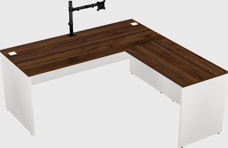 L-shaped office desk