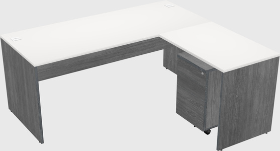 L-shaped office desk