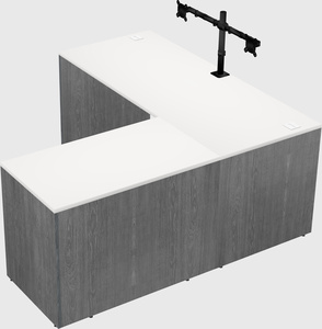 L-shaped office desk