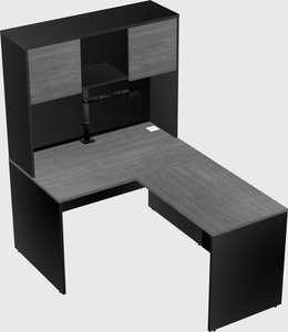 L-shaped office desk