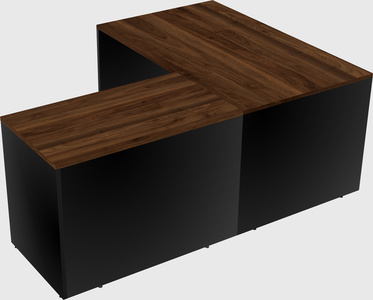 L-shaped office desk