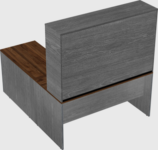 L-shaped office desk