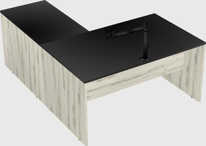 L-shaped office desk