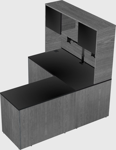L-shaped office desk
