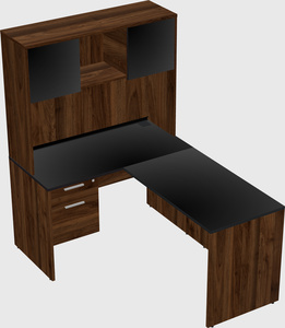 L-shaped office desk