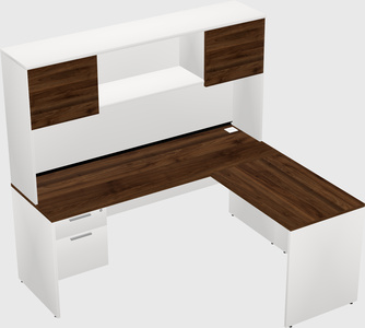 L-shaped office desk