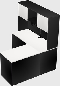 L-shaped office desk