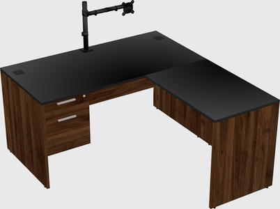 L-shaped office desk