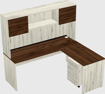 L-shaped office desk