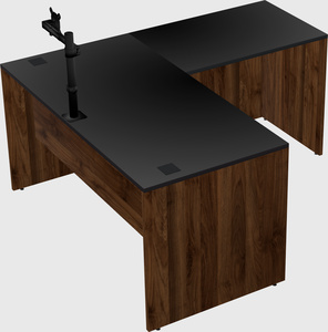 L-shaped office desk