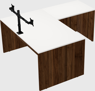 L-shaped office desk