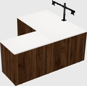L-shaped office desk