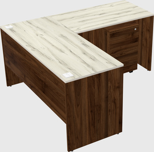L-shaped office desk