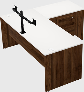 L-shaped office desk
