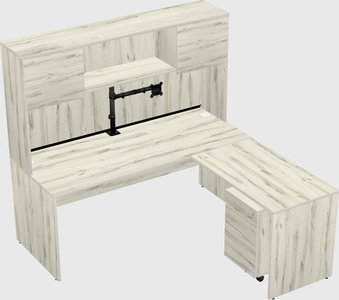 L-shaped office desk