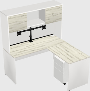 L-shaped office desk