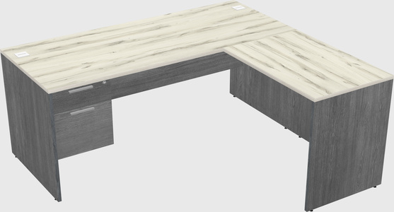 L-shaped office desk