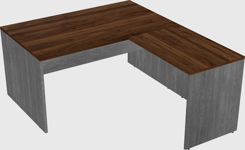 L-shaped office desk