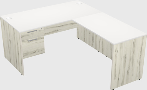 L-shaped office desk