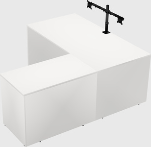 L-shaped office desk