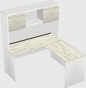 L-shaped office desk
