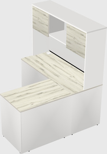 L-shaped office desk
