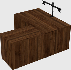 L-shaped office desk