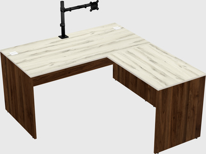 L-shaped office desk
