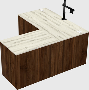 L-shaped office desk