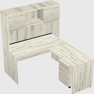 L-shaped office desk