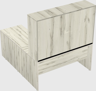 L-shaped office desk