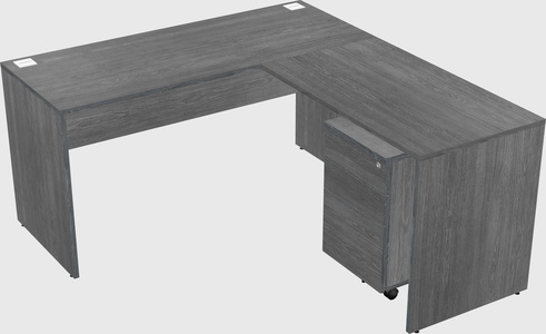 L-shaped office desk