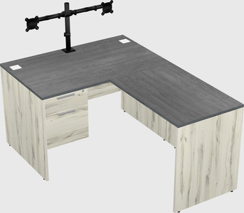 L-shaped office desk