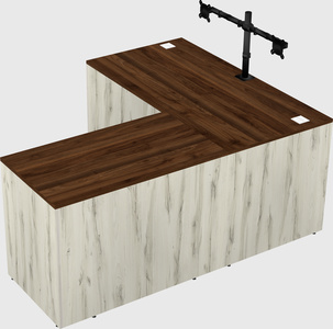 L-shaped office desk