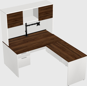 L-shaped office desk