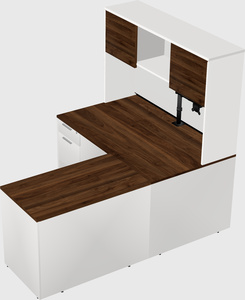 L-shaped office desk