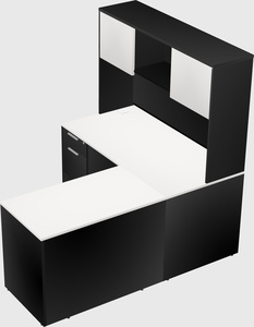 L-shaped office desk