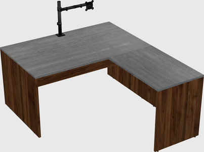 L-shaped office desk