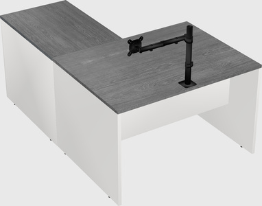 L-shaped office desk